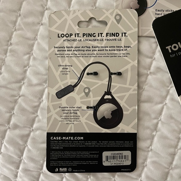 NEW Case-Mate AirTag Case Sticker Mount AirTag Case and 2 tough Sport - Picture 2 of 13